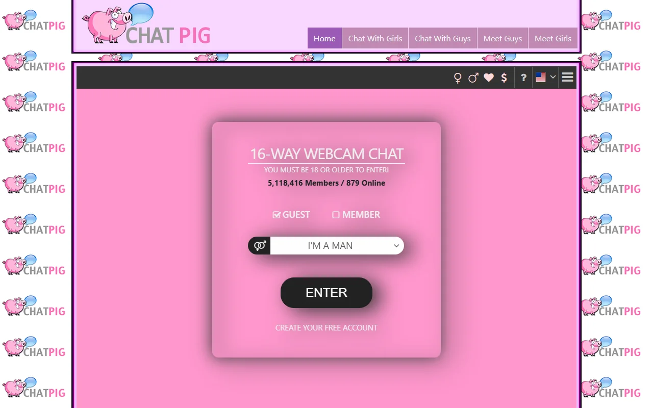 Screenshot: Chatpig Screenshot of Chatpig