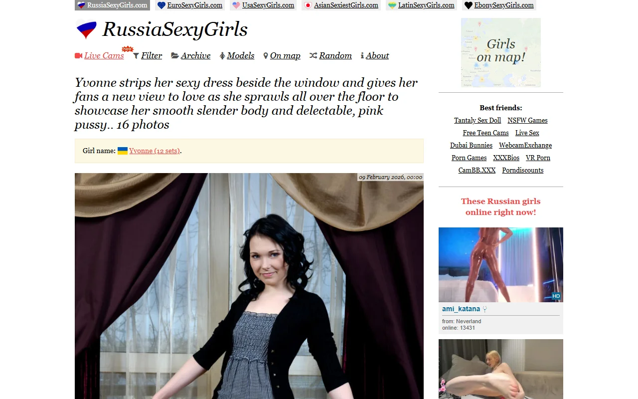 Screenshot: Russiasexygirls Screenshot of Russiasexygirls